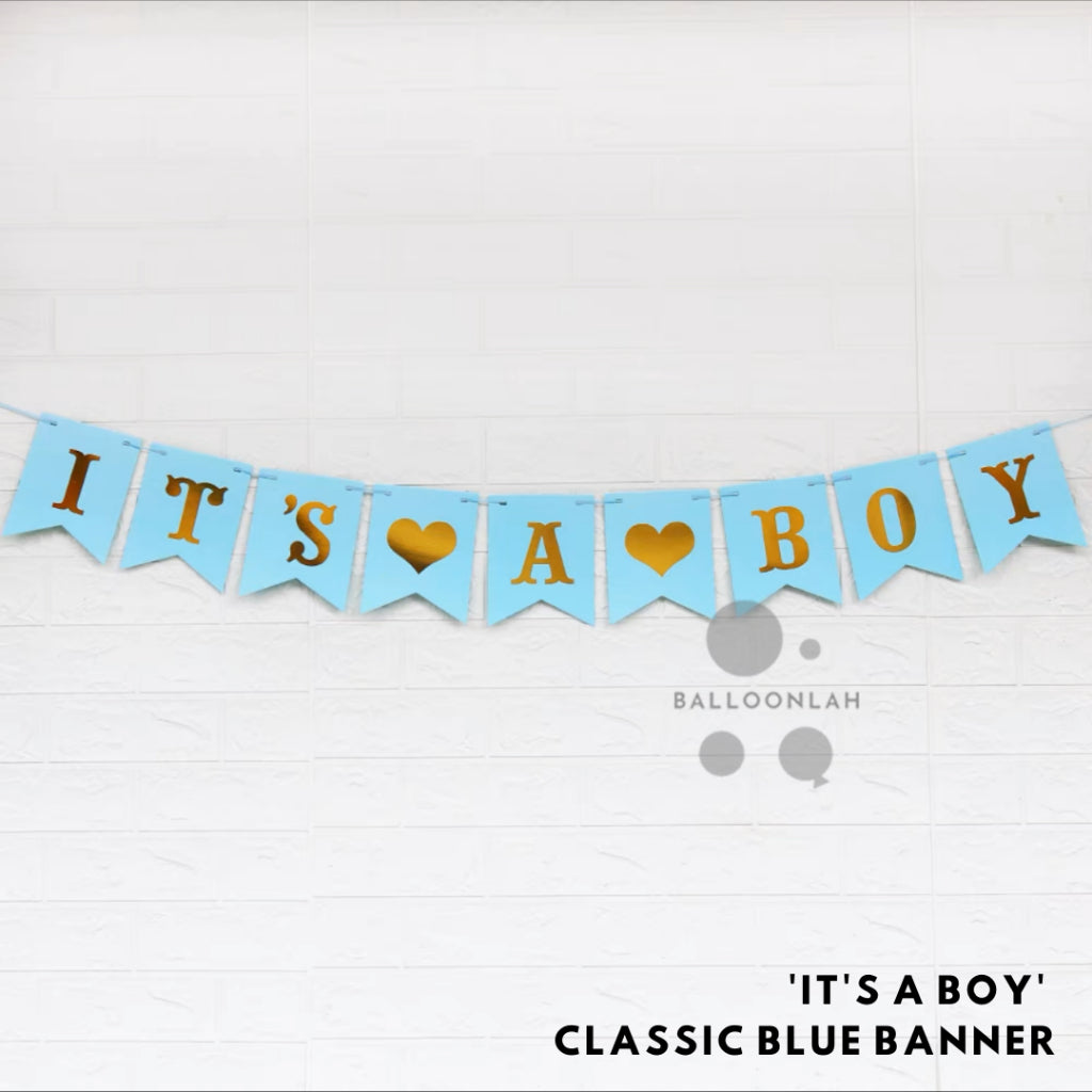 BABY SHOWER Banner Baby Girl Baby Boy Classic Birthday Bunting