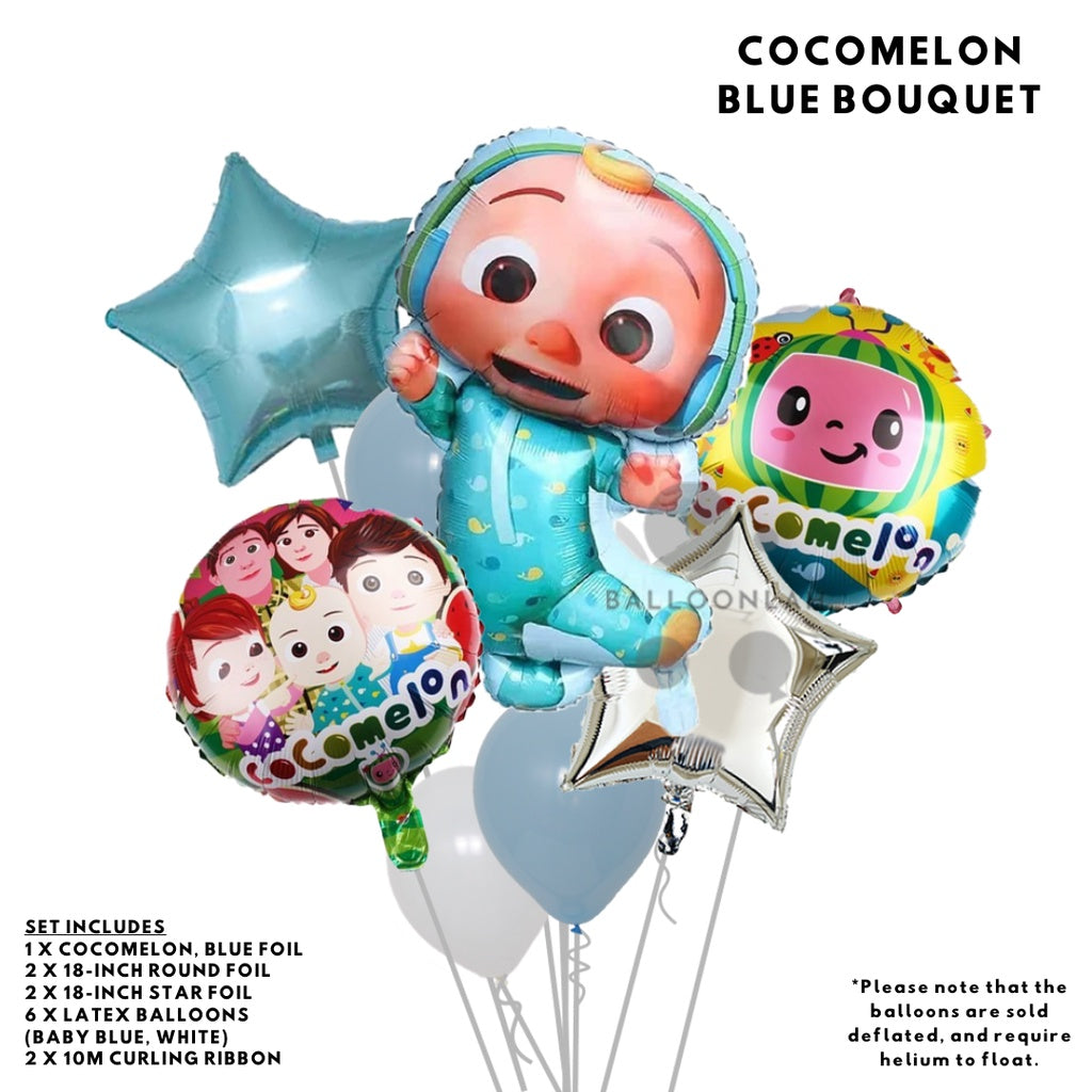COCOMELON Cartoon Themed Foil Latex Balloons Coco Melon [READY STOCK IN SG]