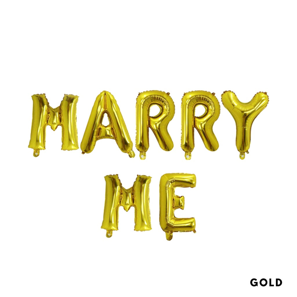 💍 16-inch MARRY ME Letter Balloons  [READY STOCK IN SG]