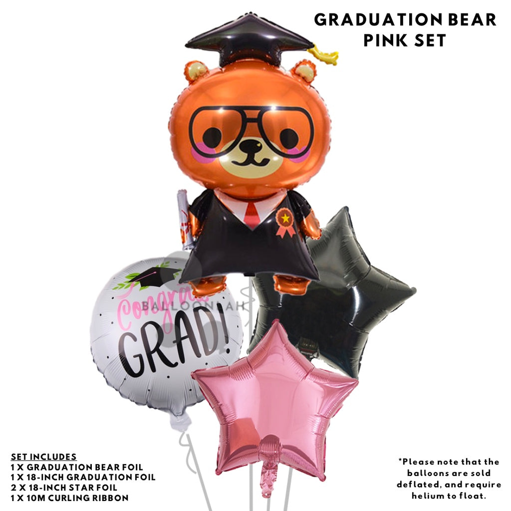 🎉  GRADUATION Balloons Pink Blue Theme Birthday Graduate Party Balloon  [READY STOCK IN SG]