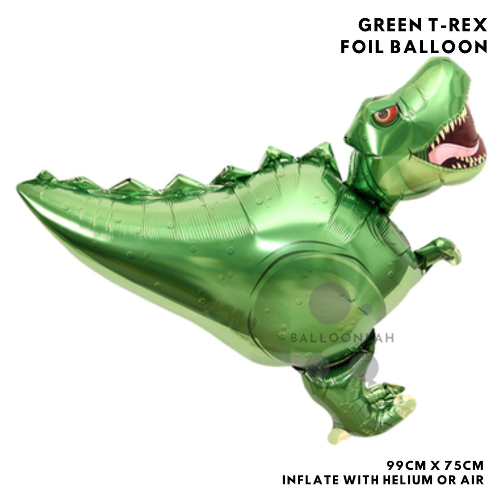 🌴 DINOSAURS Party Balloon Birthday Children T-rex Foil Balloons [READY STOCK IN SG]