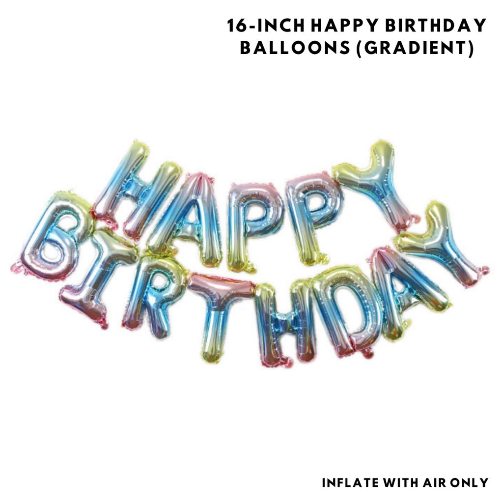 Gradient Unicorn Cat Balloon Bouquet [READY STOCK IN SG]