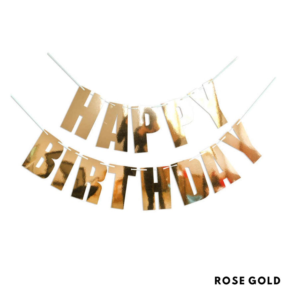 Happy Birthday Bold Party Banner [READY STOCK IN SG]