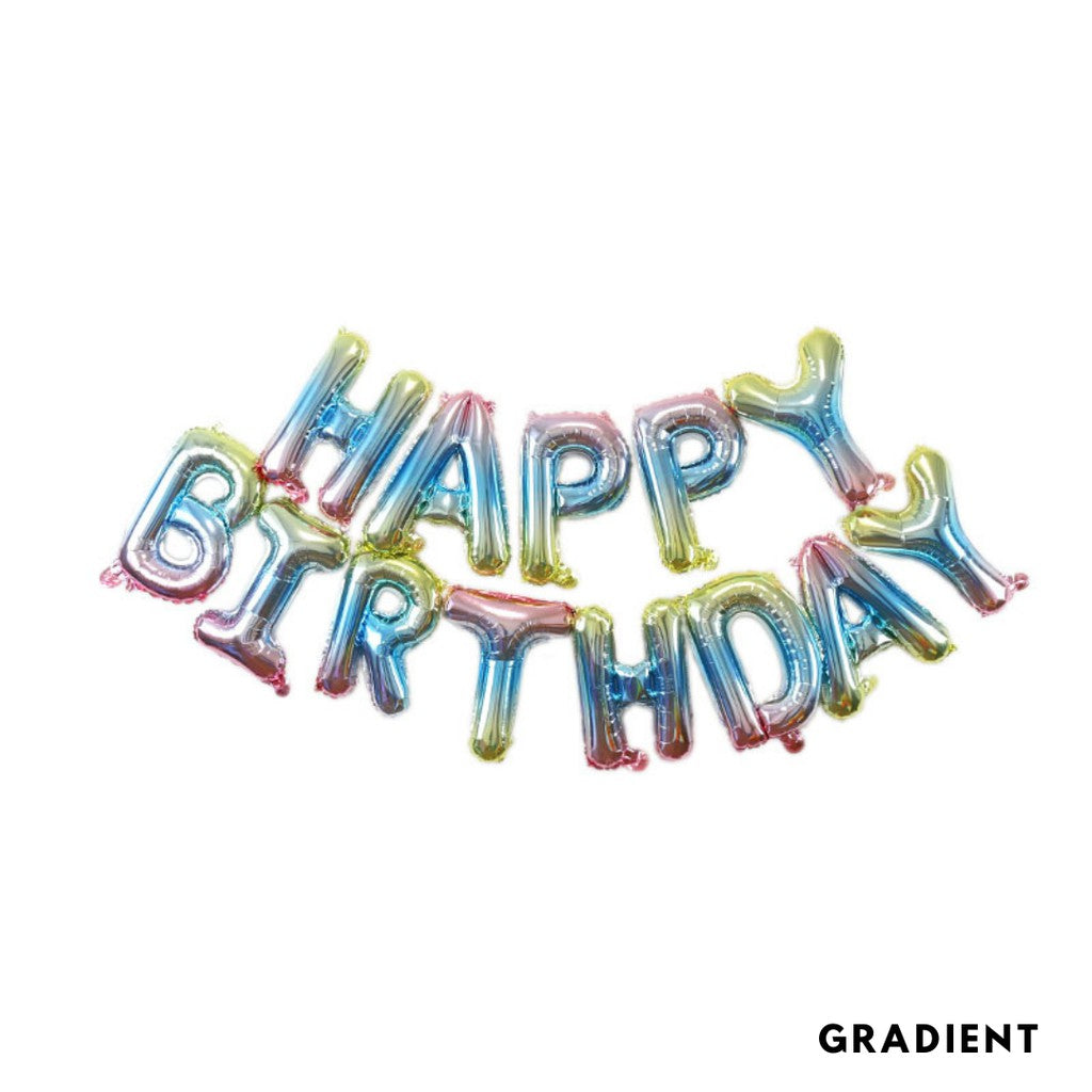 16-inch Happy Birthday Letter Balloons [READY STOCK IN SG]