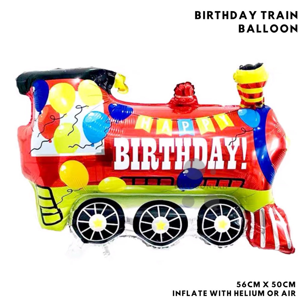 TRANSPORT Vehicles Truck Engine Car Balloon Garland Birthday Decoration [READY STOCK IN SG]