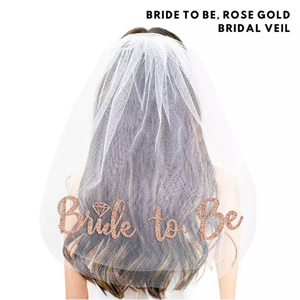 💍💖 BRIDE TO BE Rose Gold Essentials Hen's Party Night [READY STOCK IN SG]