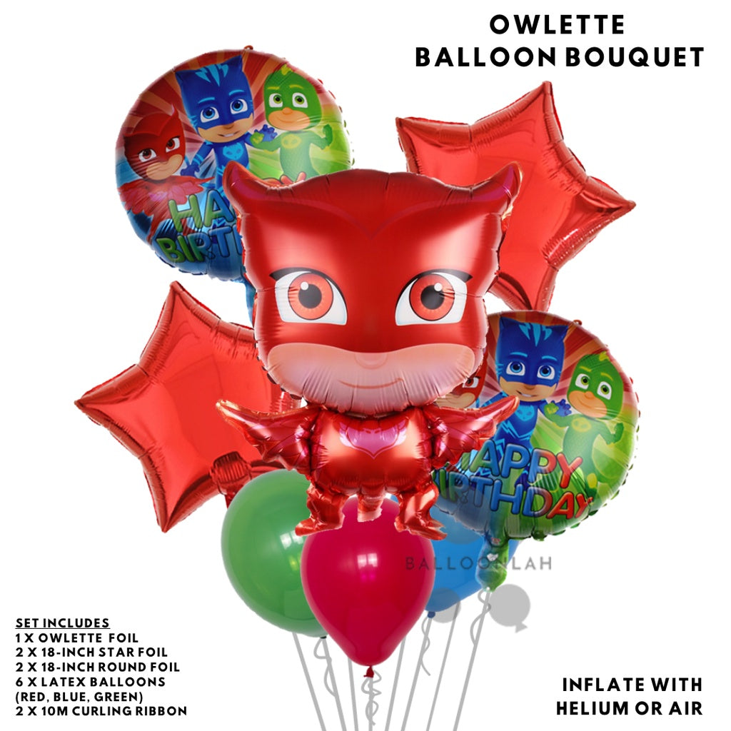 🎭PJ MASKS Cartoon Themed Birthday Balloons [READY STOCK IN SG]