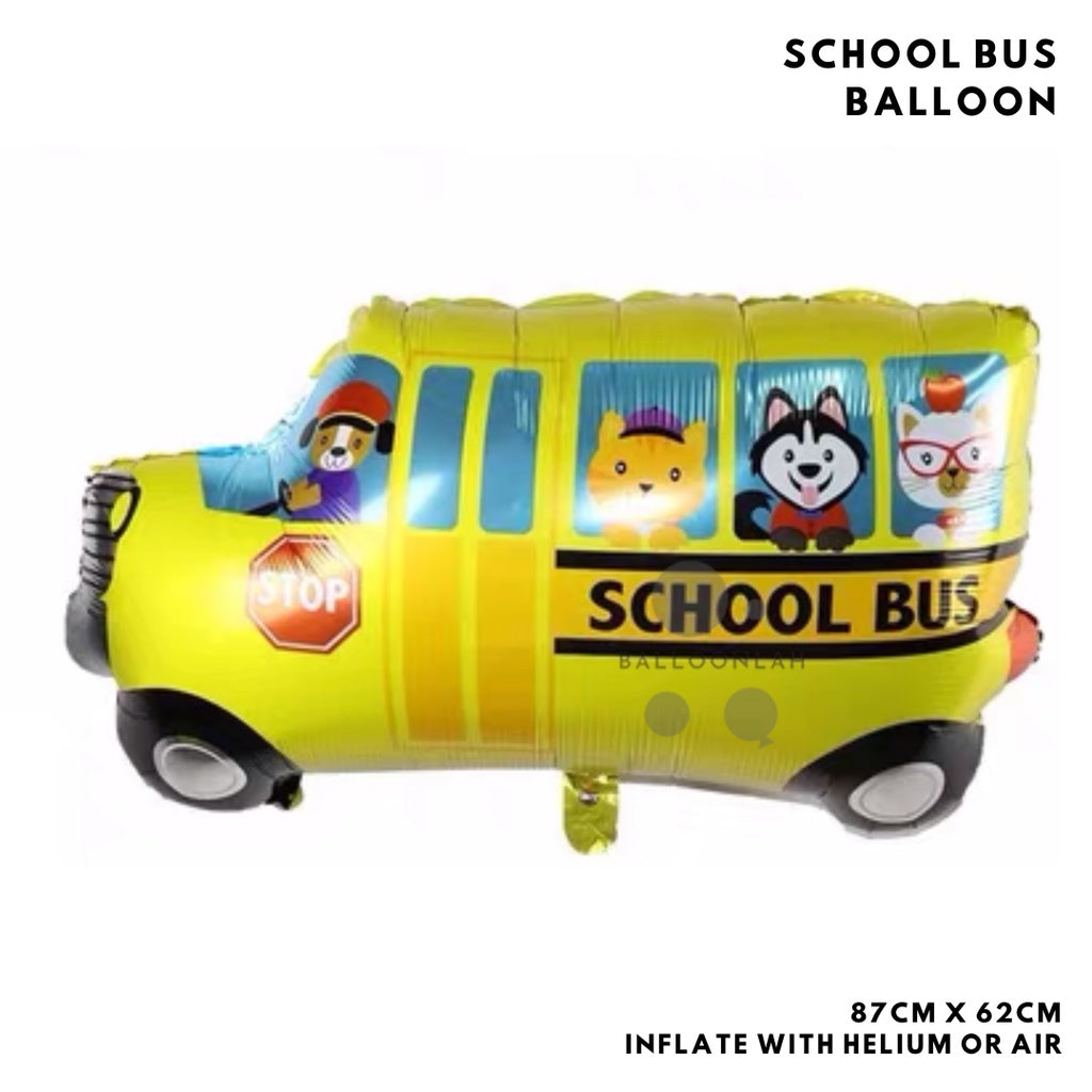 TRANSPORT Vehicles Truck Engine Car Balloon Garland Birthday Decoration [READY STOCK IN SG]