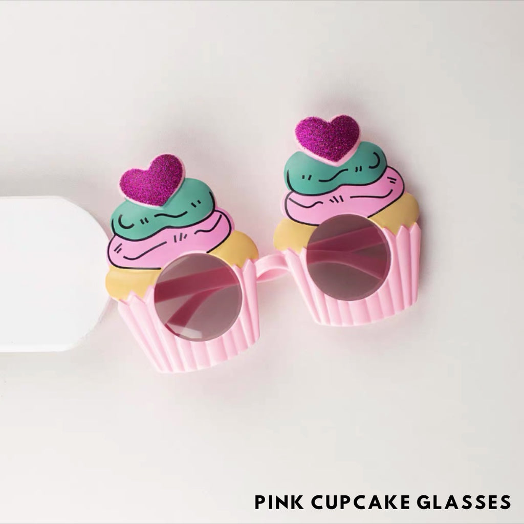Party Glasses Party Mosaic Birthday Cake Cupcake Unicorn Birthday Fun [READY STOCK IN SG[