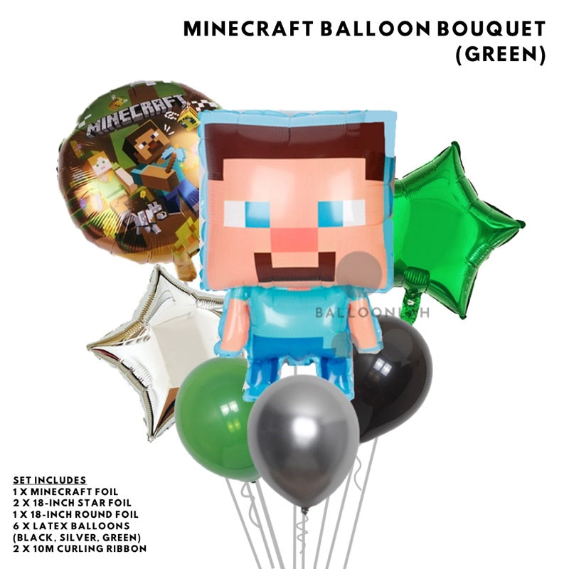 MINECRAFT Cartoon Themed Birthday Balloon [READY STOCK IN SG]