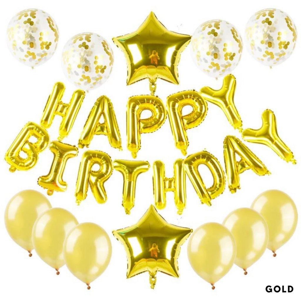 Happy Birthday Balloon Decoration Value Pack Background Banner Package Set [READY STOCK IN SG]