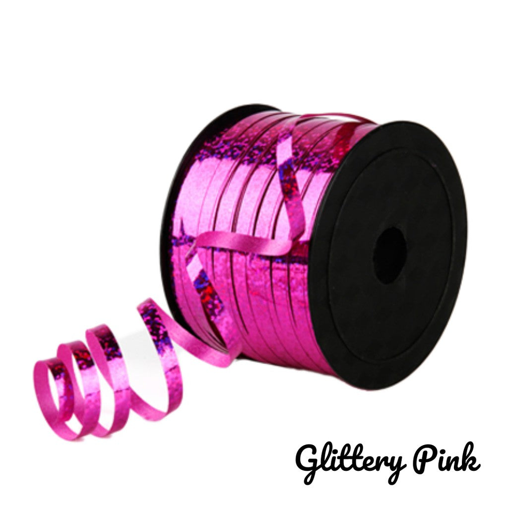 75m Glittery Ribbon Roll Helium Balloon Curling String [READY STOCK IN SG]