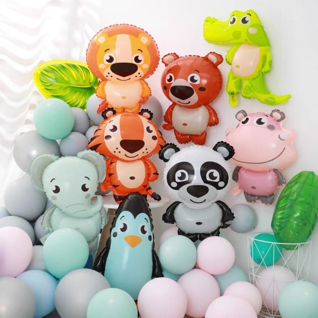Animals Family Themed Balloon Wall Decoration Birthday Decoration [READY STOCK IN SG]