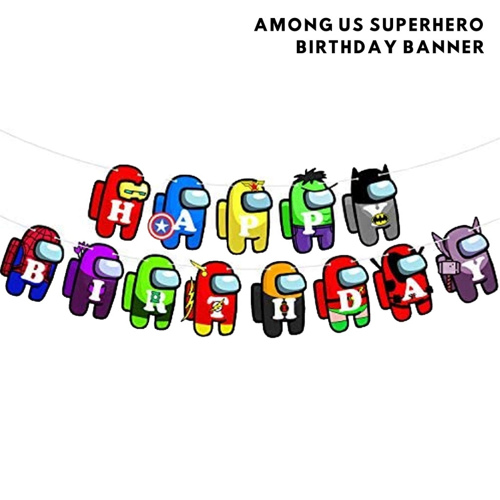 🧰 AMONG US Cartoon Themed Foil Latex Balloons [READY STOCK IN SG]