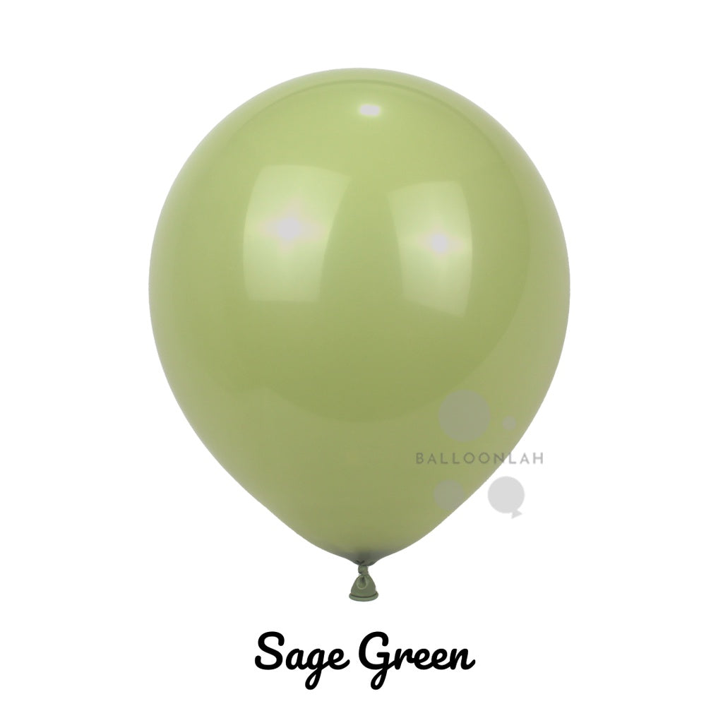 10" Retro Vintage Colour Helium Latex Balloon Matte [READY STOCK IN SG]
