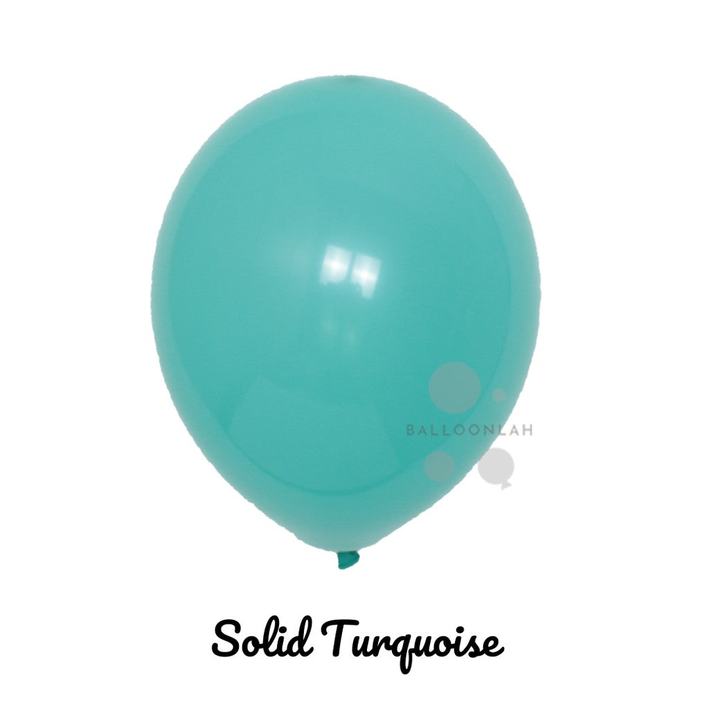 10” Solid Colour Helium Latex Balloons [READY STOCK IN SG]