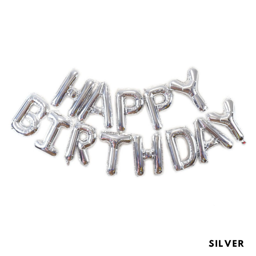 16-inch Happy Birthday Letter Balloons [READY STOCK IN SG]