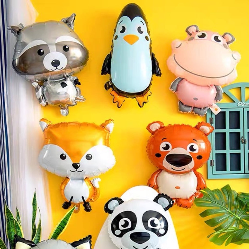 Animals Family Themed Balloon Wall Decoration Birthday Decoration [READY STOCK IN SG]