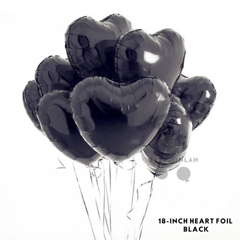 ❤️ 18-inch HEART Foil Balloons Love Wedding Proposal Decoration [Ready Stock in SG]