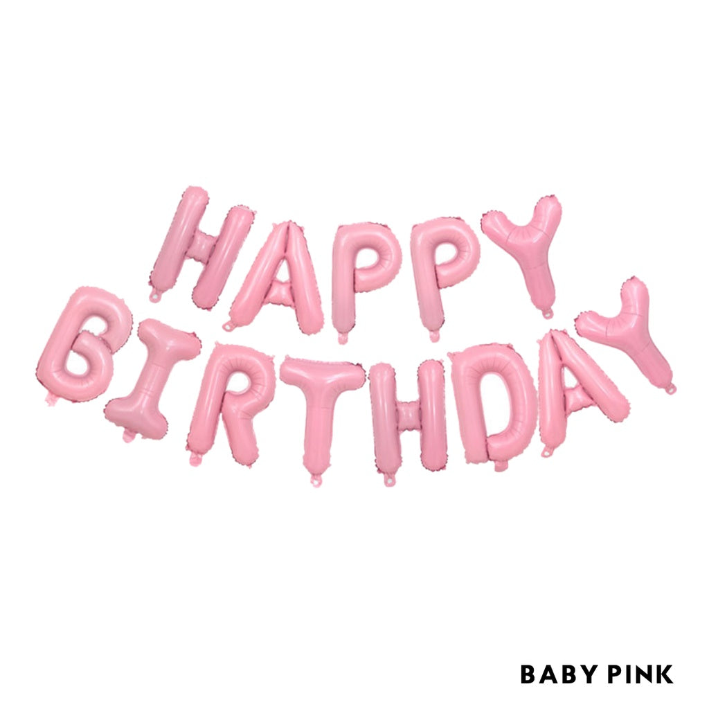 16-inch Happy Birthday Letter Balloons [READY STOCK IN SG]