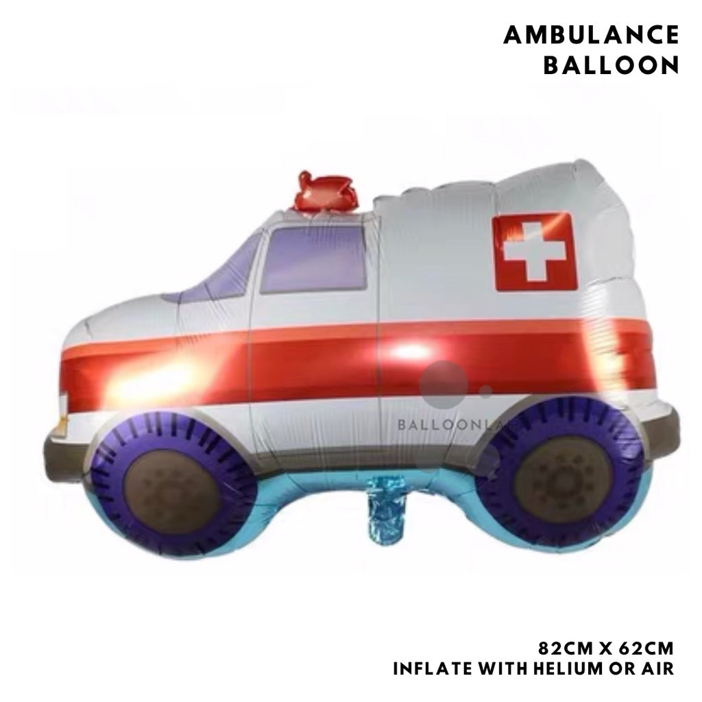 TRANSPORT Vehicles Truck Engine Car Balloon Garland Birthday Decoration [READY STOCK IN SG]