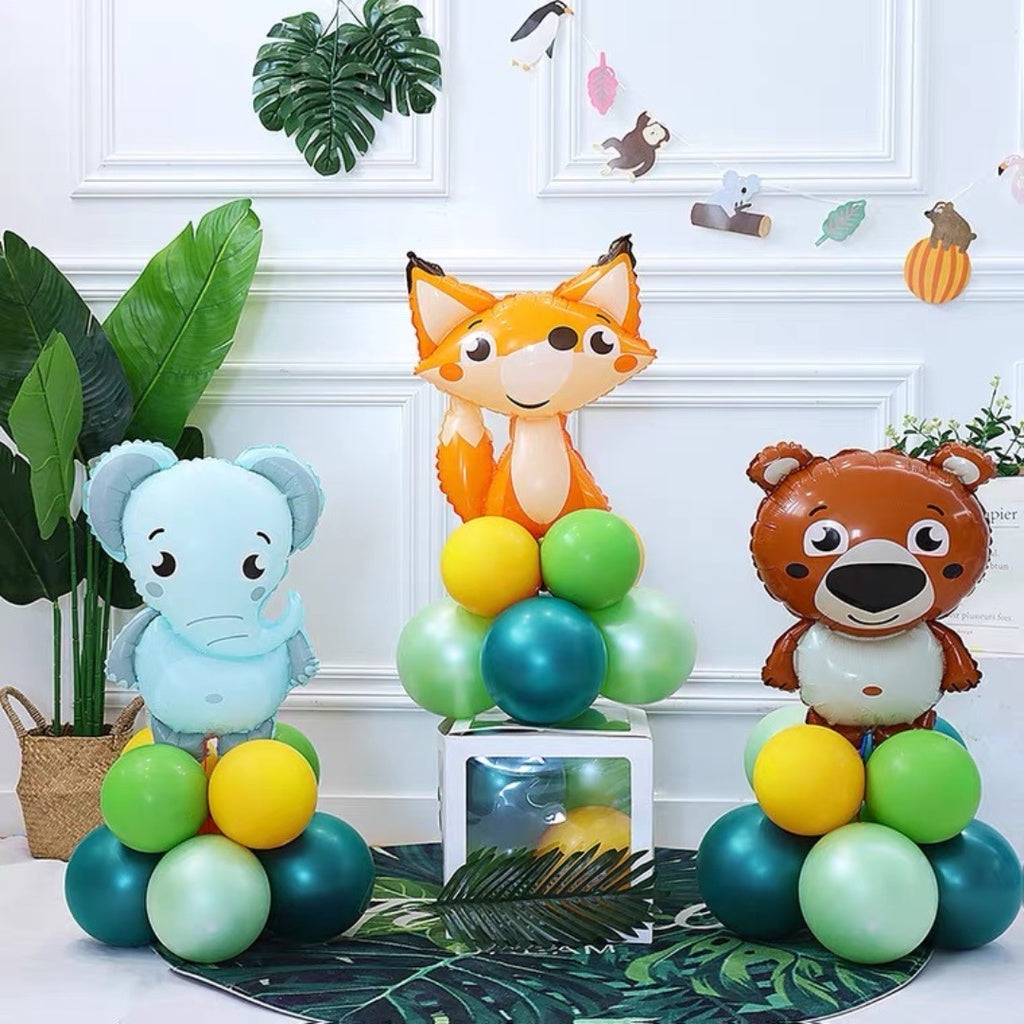 Animals Family Themed Balloon Wall Decoration Birthday Decoration [READY STOCK IN SG]