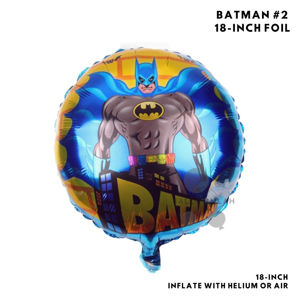 🦸‍♂️ BATMAN SUPERMAN Justice League DC Comics Party Balloon Birthday Children Foil Balloons [READY STOCK IN SG]