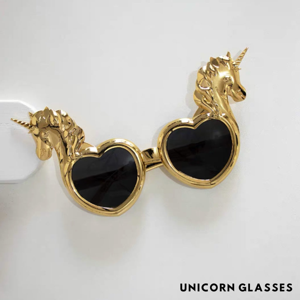 Party Glasses Party Mosaic Birthday Cake Cupcake Unicorn Birthday Fun [READY STOCK IN SG[
