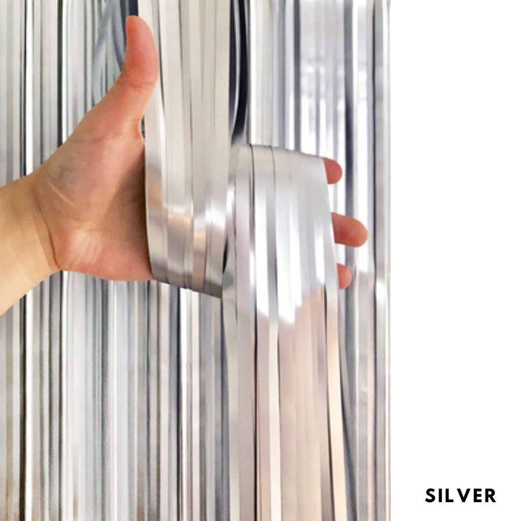 Tinsel Party Backdrop Premium Matte Finishing [READY STOCK IN SG]