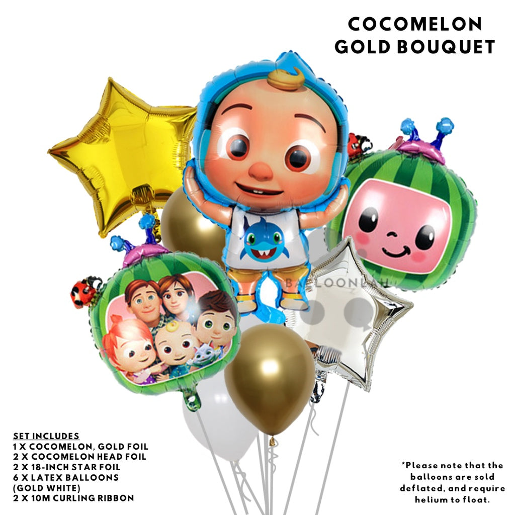 COCOMELON Cartoon Themed Foil Latex Balloons Coco Melon [READY STOCK IN SG]