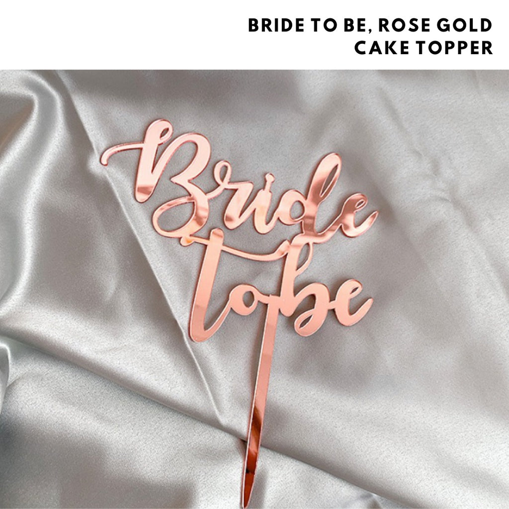 💍💖 BRIDE TO BE Rose Gold Essentials Hen's Party Night [READY STOCK IN SG]
