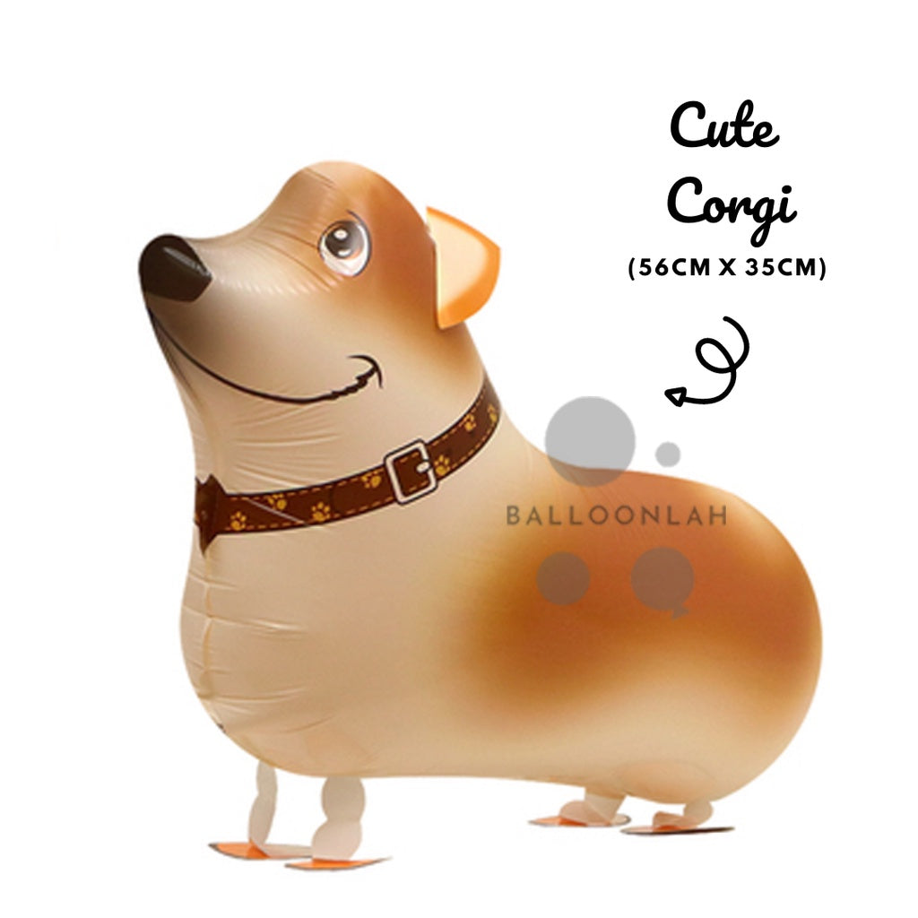 Walking Animal Balloon Walking Pet Helium Balloon Foil [READY STOCK IN SG]