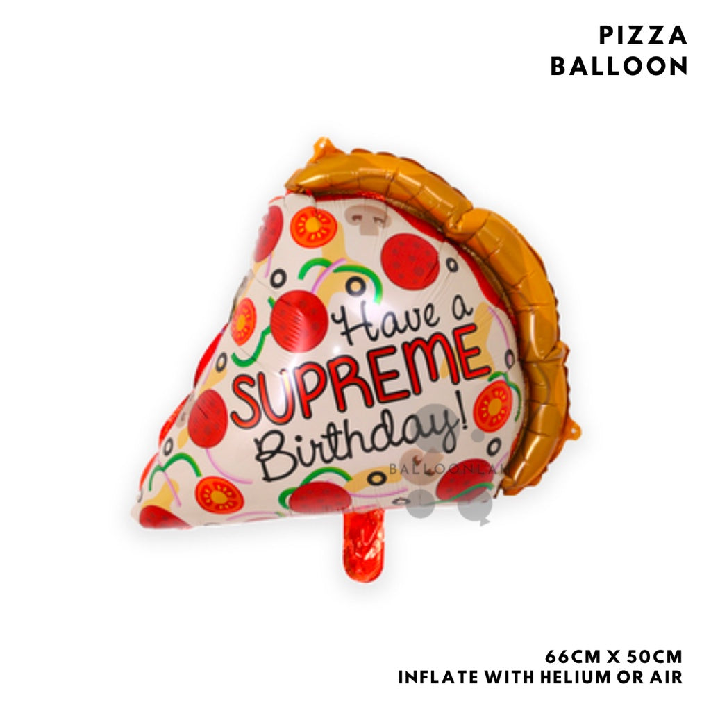Donut Ice Cream Pizza Popcorn Foil Balloon Garland Birthday Decoration [READY STOCK IN SG]