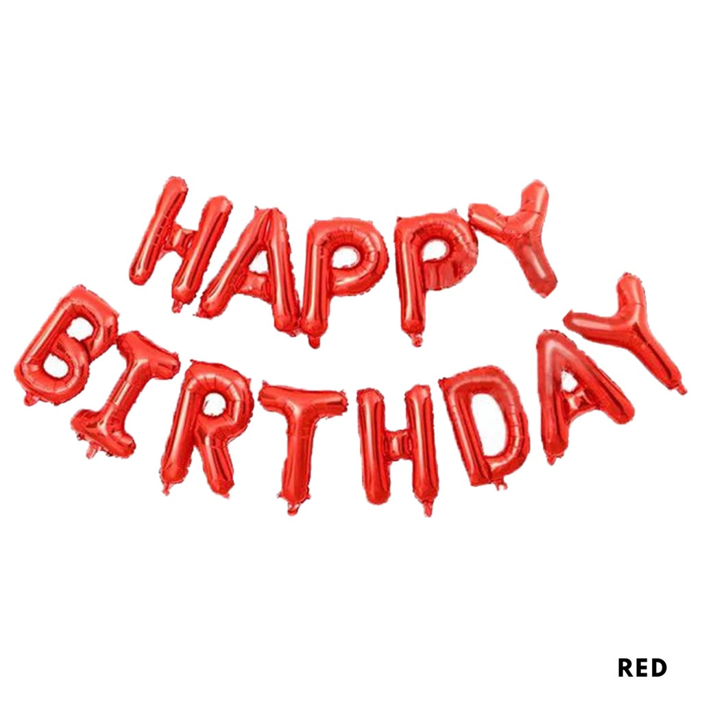 16-inch Happy Birthday Letter Balloons [READY STOCK IN SG]