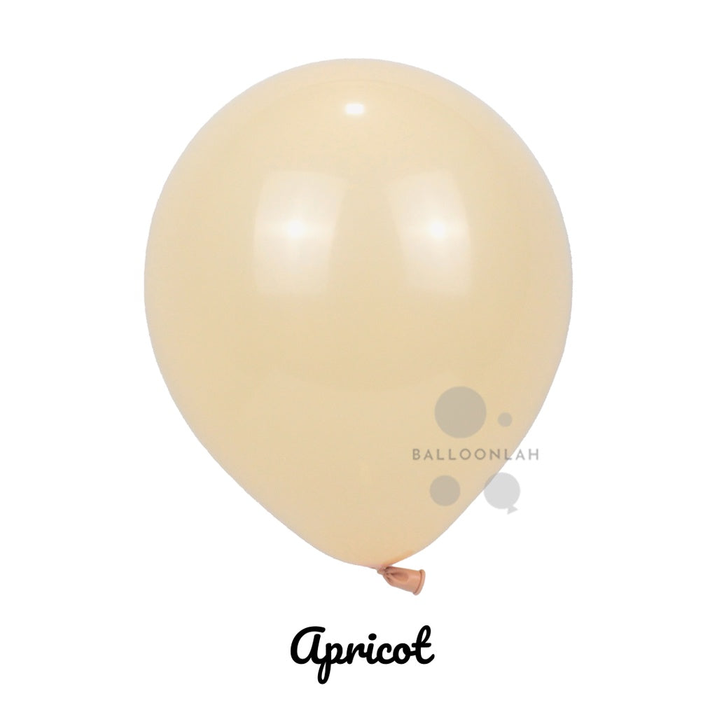10" Retro Vintage Colour Helium Latex Balloon Matte [READY STOCK IN SG]