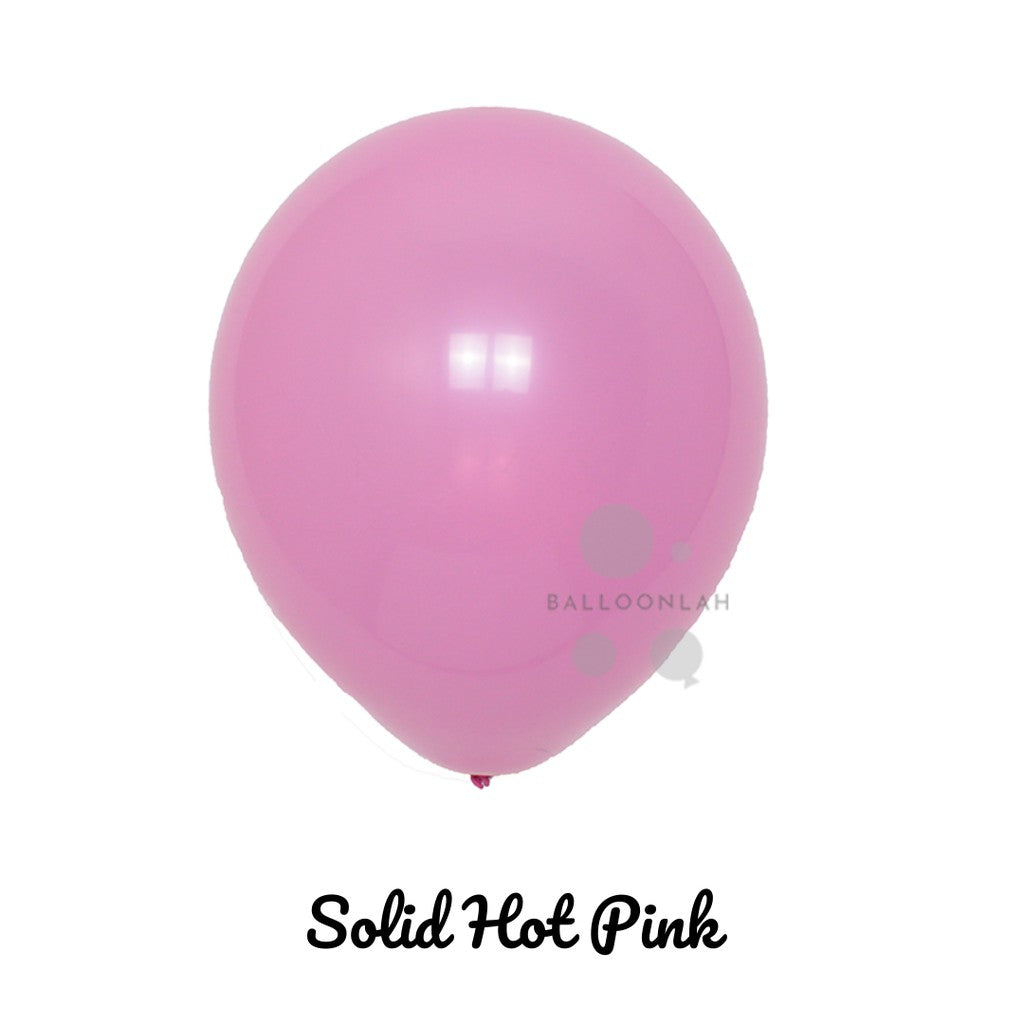 10” Solid Colour Helium Latex Balloons [READY STOCK IN SG]