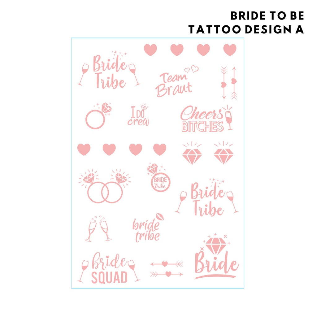 💍💖 BRIDE TO BE Rose Gold Wearables Hairband Sash Veil Tattoo Hen's Party Night [READY STOCK IN SG]