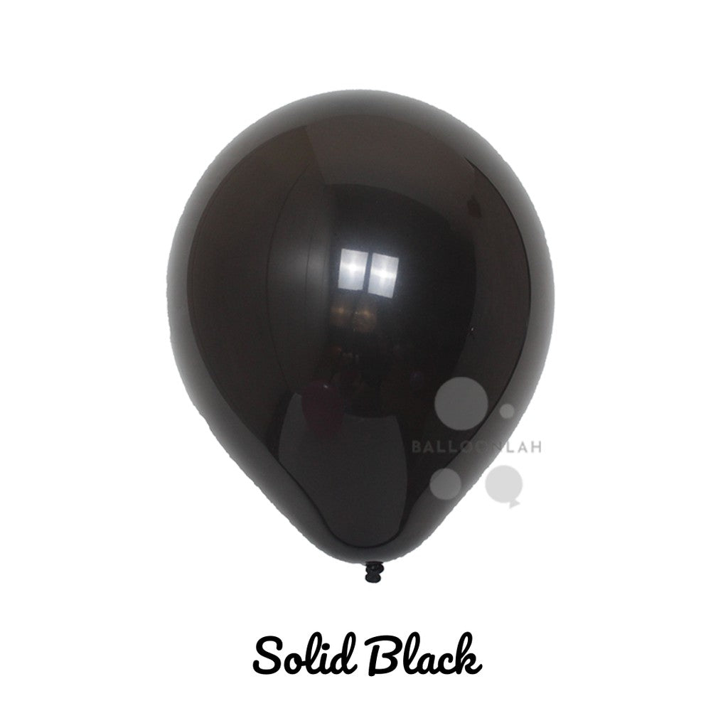 10” Solid Colour Helium Latex Balloons [READY STOCK IN SG]