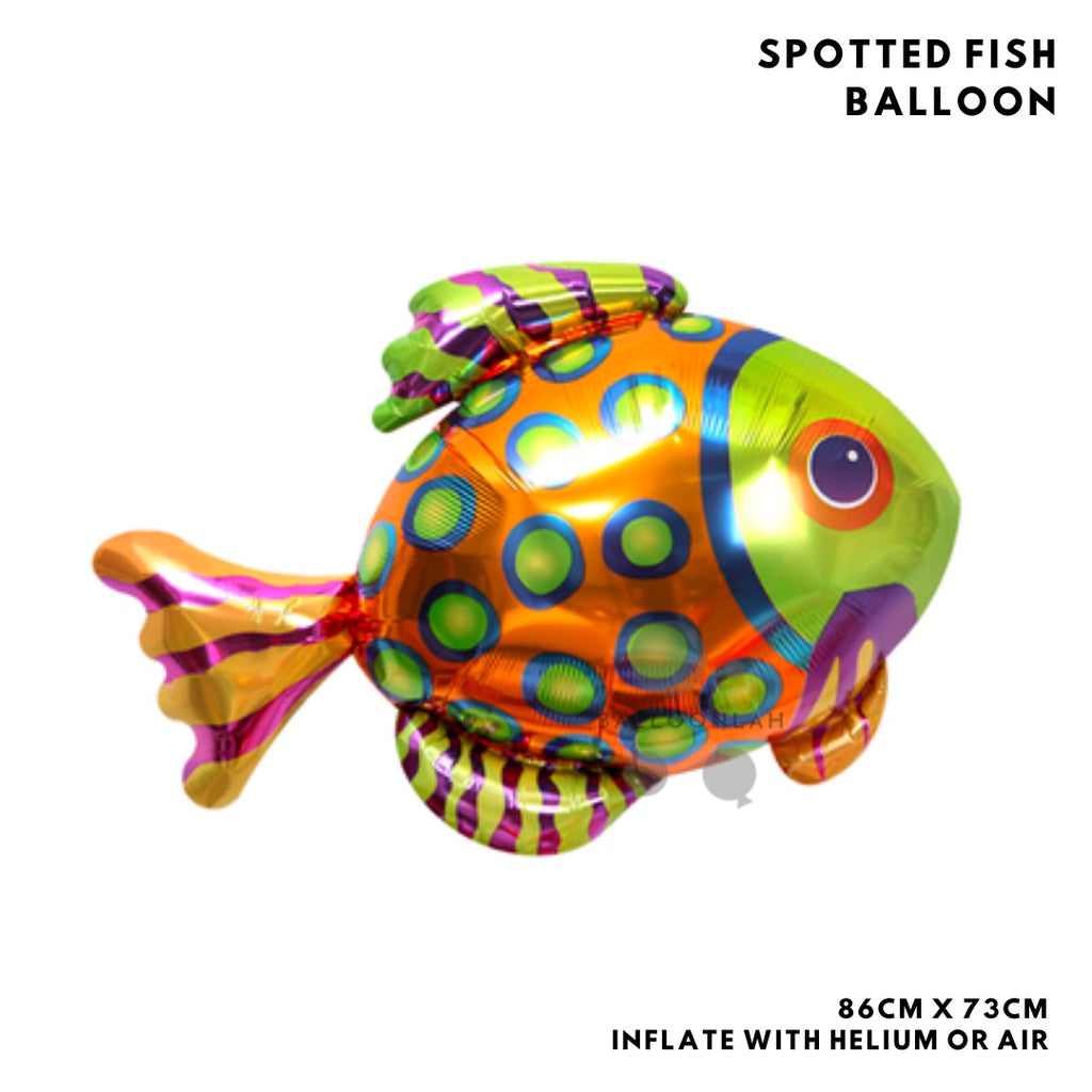 SEA CREATURE Shark Starfish Octopus Fish Foil Balloon Garland Birthday Decoration [READY STOCK IN SG]