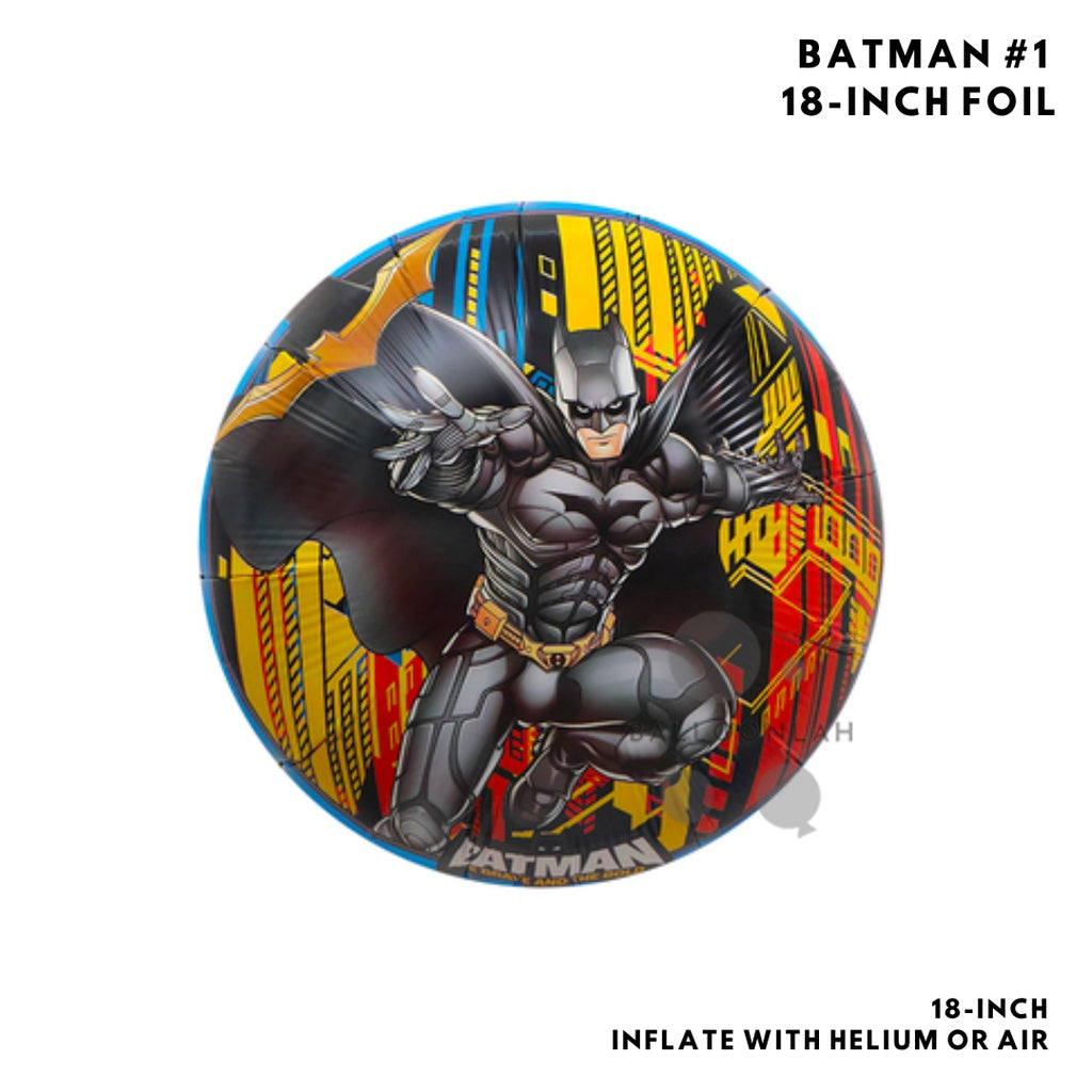 🦸‍♂️ BATMAN SUPERMAN Justice League DC Comics Party Balloon Birthday Children Foil Balloons [READY STOCK IN SG]