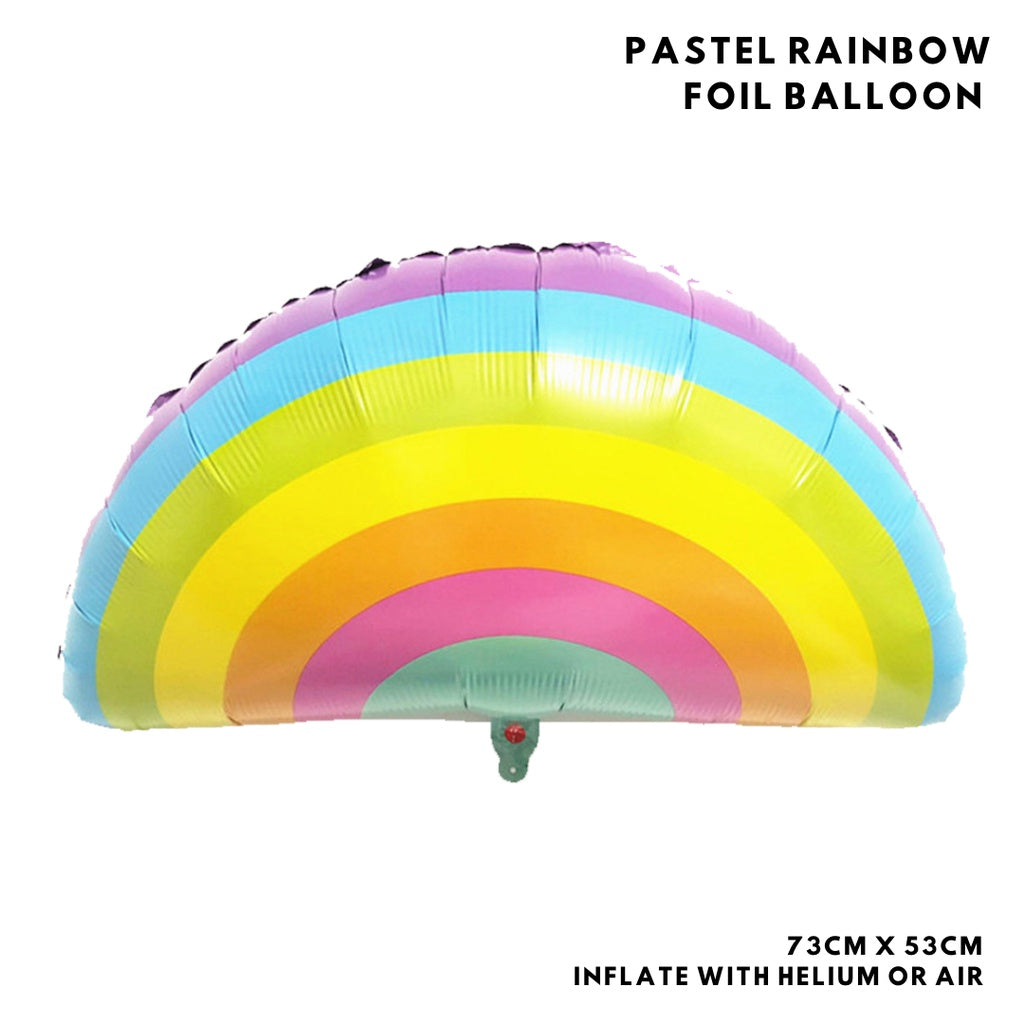 🌈 PASTEL Birthday Party Essentials Kids Cloud Rainbow [READY STOCK IN SG]