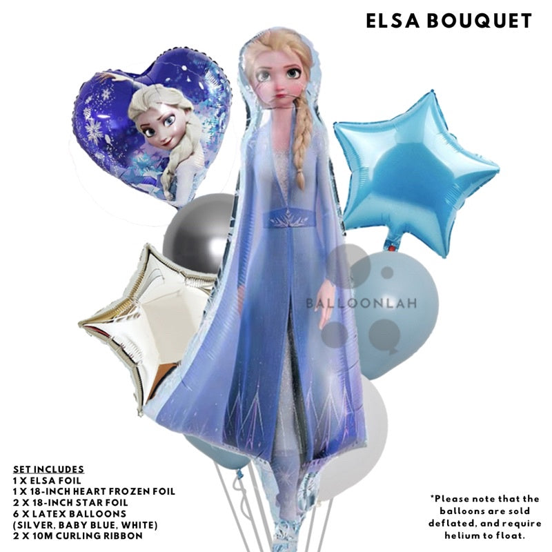 ❄️  FROZEN Balloons Cartoon Themed Birthday Balloons Bouquet [READY STOCK IN SG]