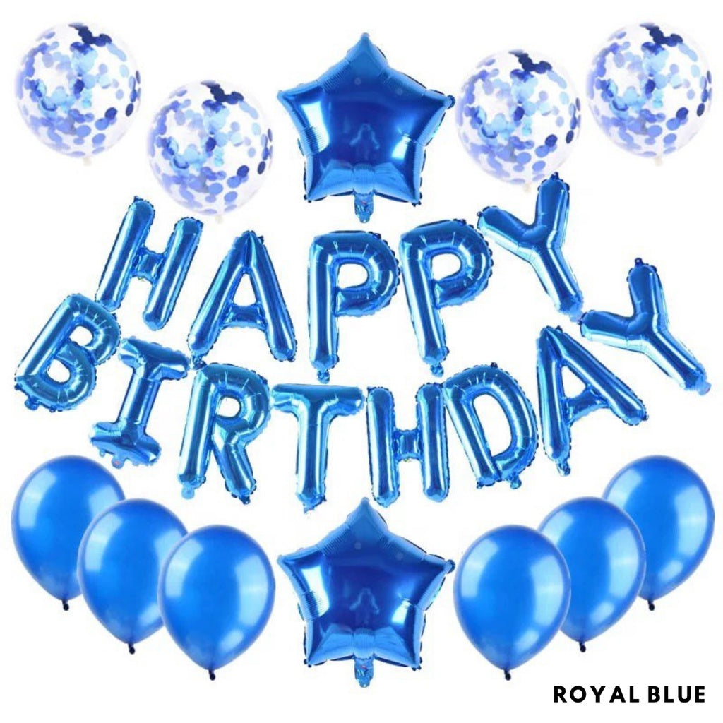 Happy Birthday Balloon Decoration Value Pack Background Banner Package Set [READY STOCK IN SG]