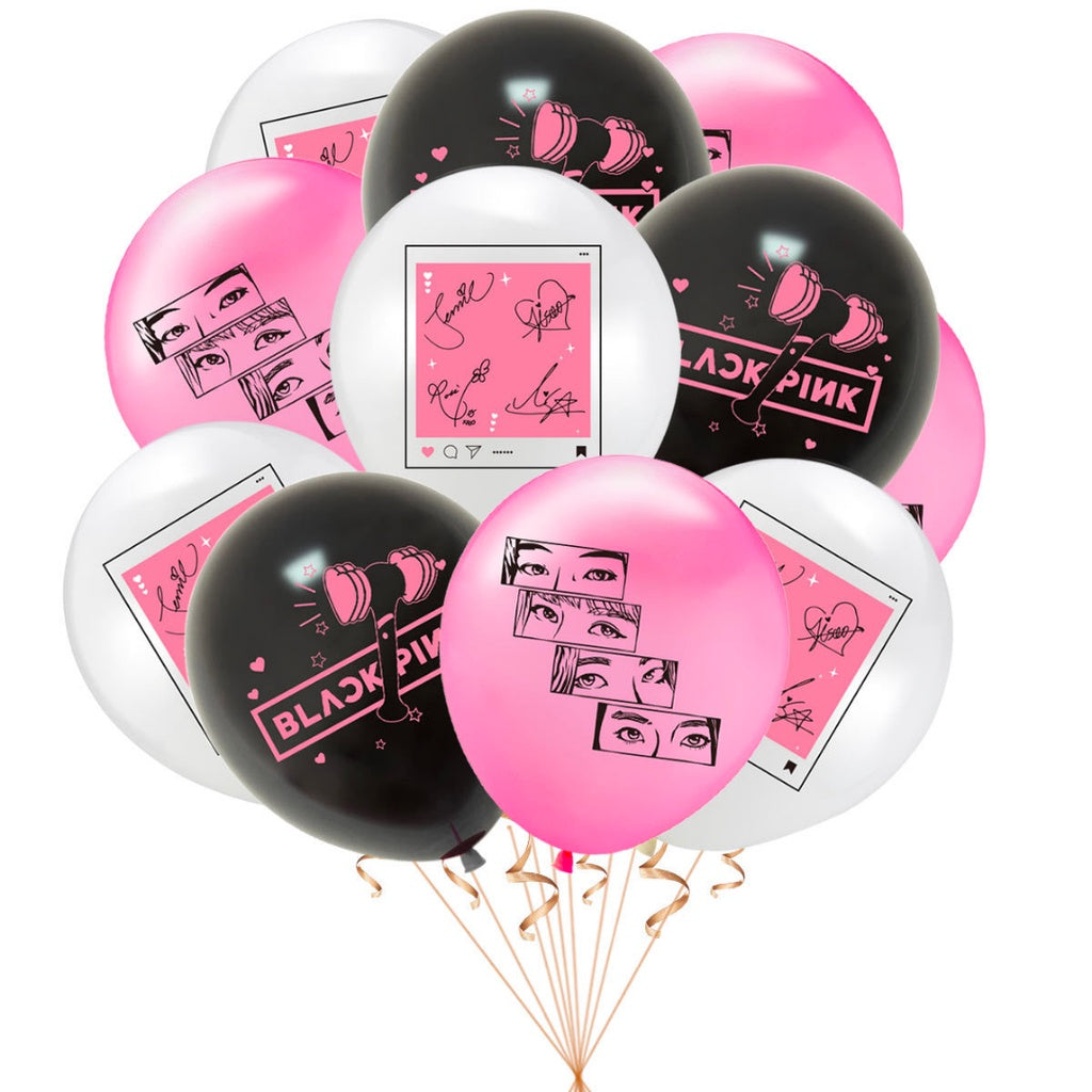 🖤 BLACKPINK K-POP Themed Birthday Balloon Set [READY STOCK IN SG]