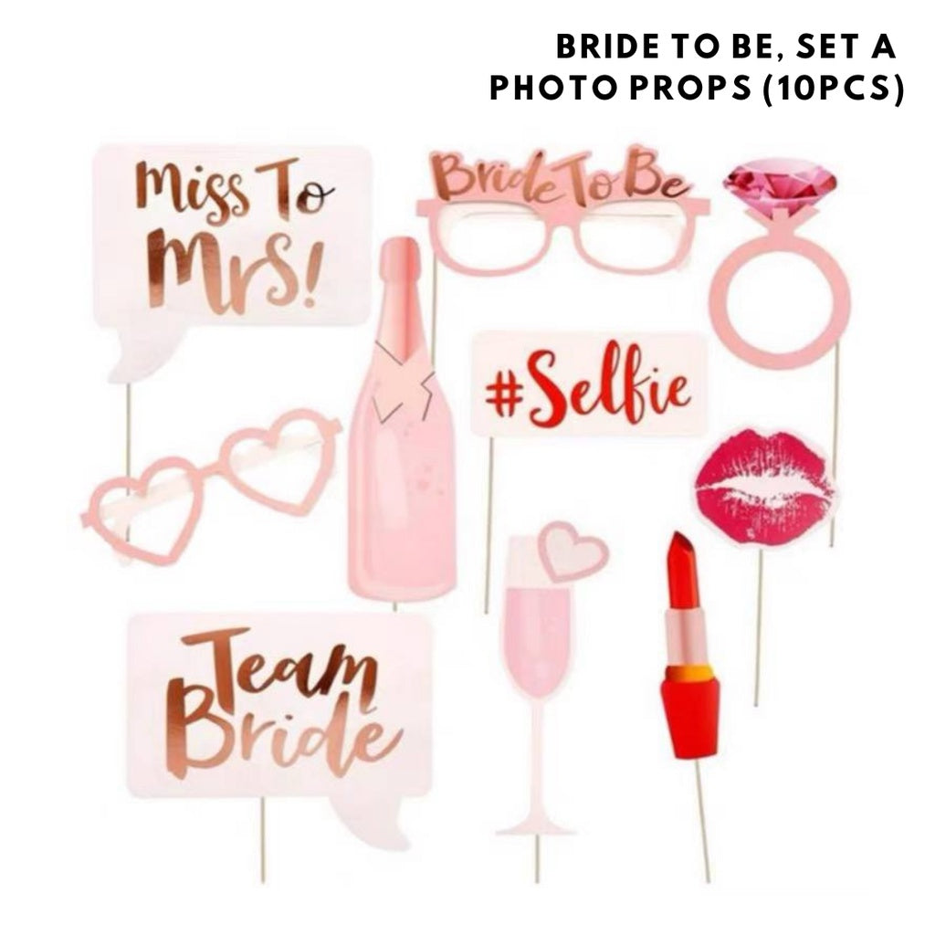 💍💖 BRIDE TO BE Rose Gold Essentials Hen's Party Night [READY STOCK IN SG]