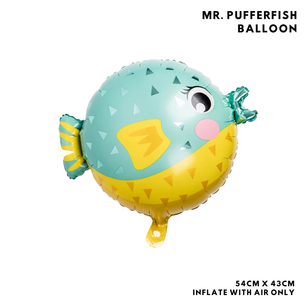 SEA CREATURE Octopus Fish Foil Balloon Garland Birthday Decoration Sea Creatures [READY STOCK IN SG]