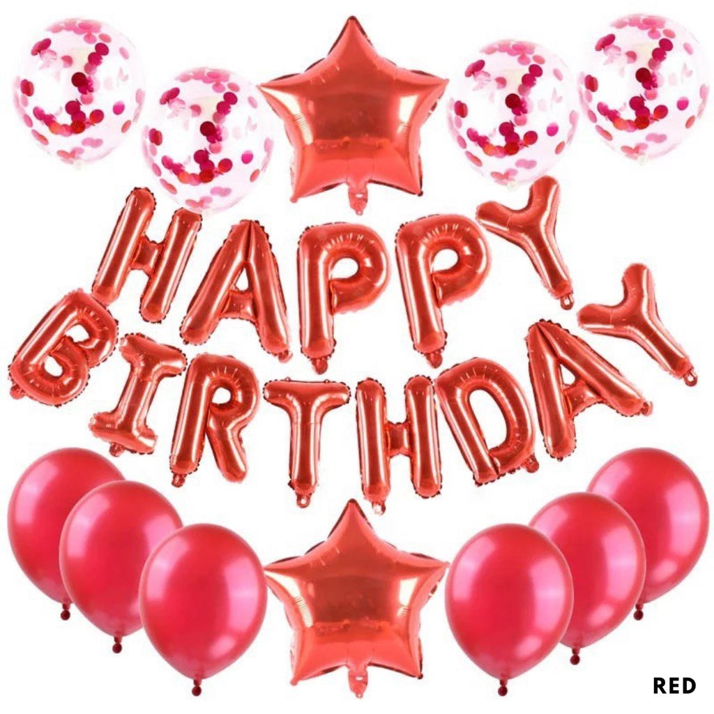Happy Birthday Balloon Decoration Value Pack Background Banner Package Set [READY STOCK IN SG]