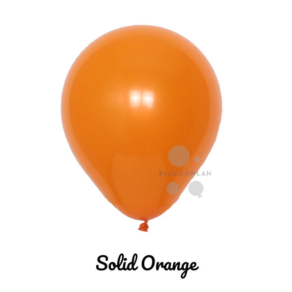 10” Solid Colour Helium Latex Balloons [READY STOCK IN SG]