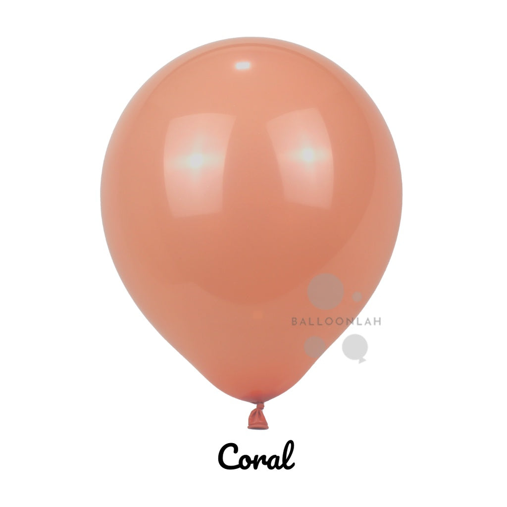 10" Retro Vintage Colour Helium Latex Balloon Matte [READY STOCK IN SG]