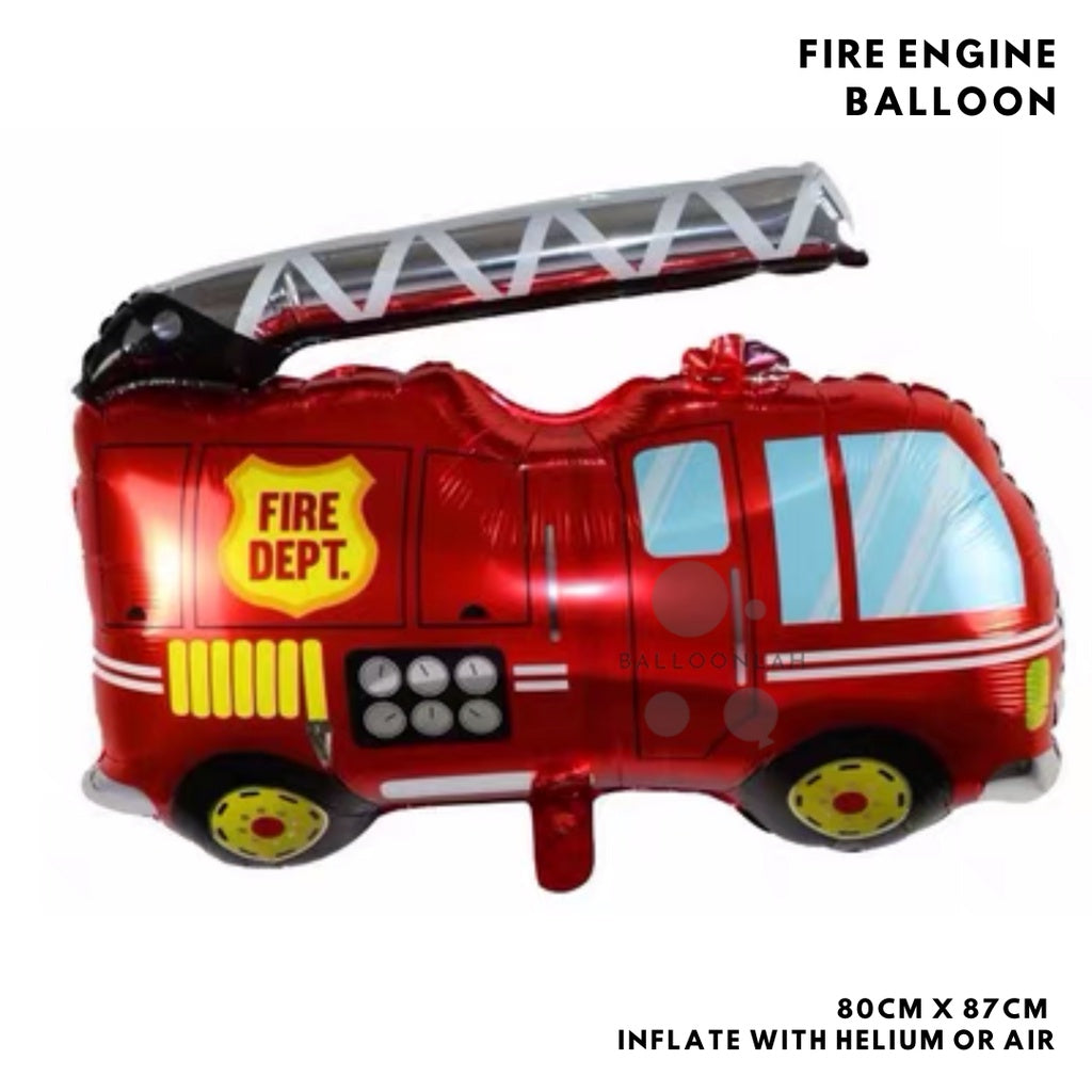 TRANSPORT Vehicles Truck Engine Car Balloon Garland Birthday Decoration [READY STOCK IN SG]